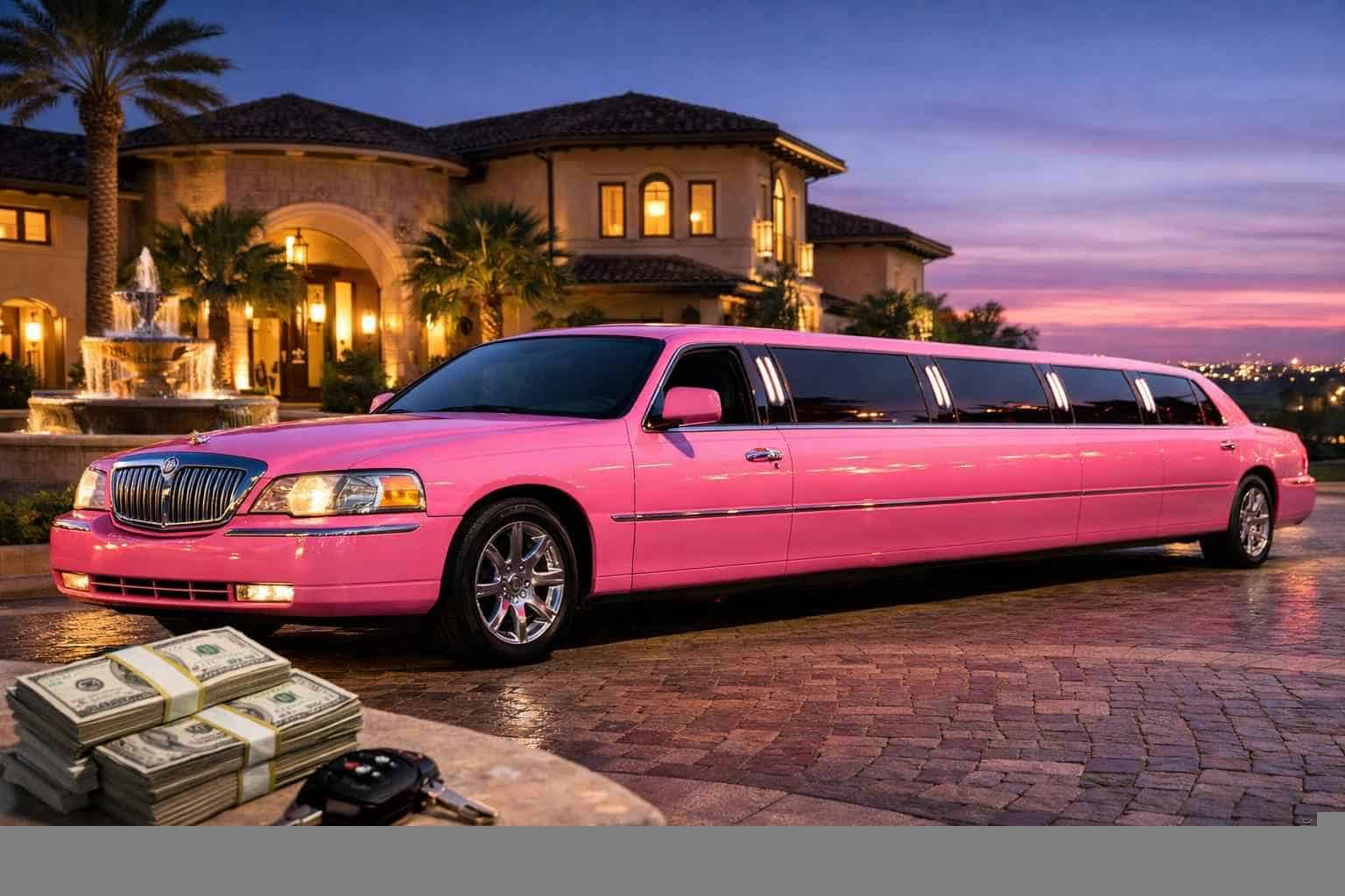 Pink Limo Rental Prices in Friendswood TX