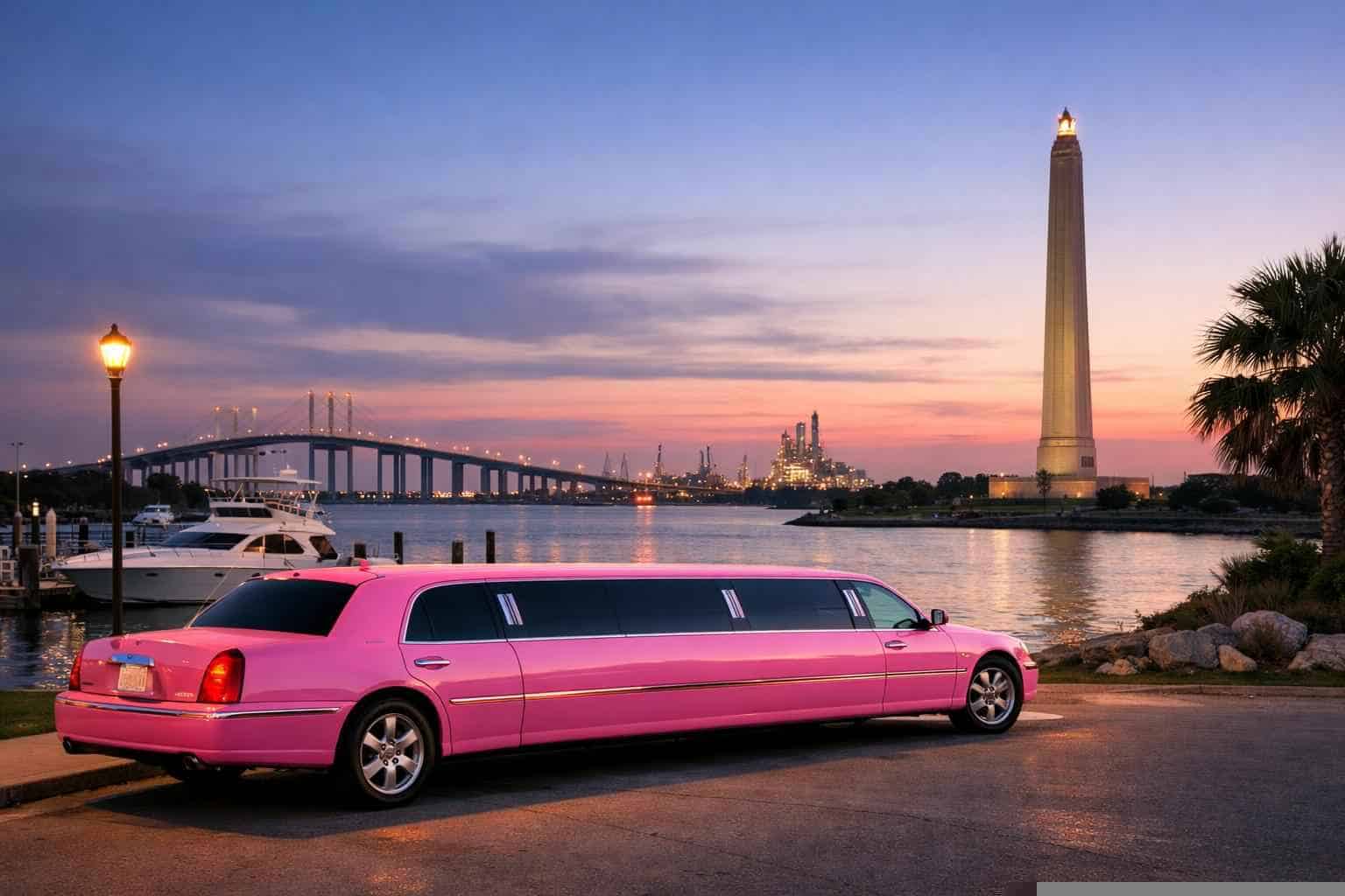 Pink Limousines in La Porte Texas