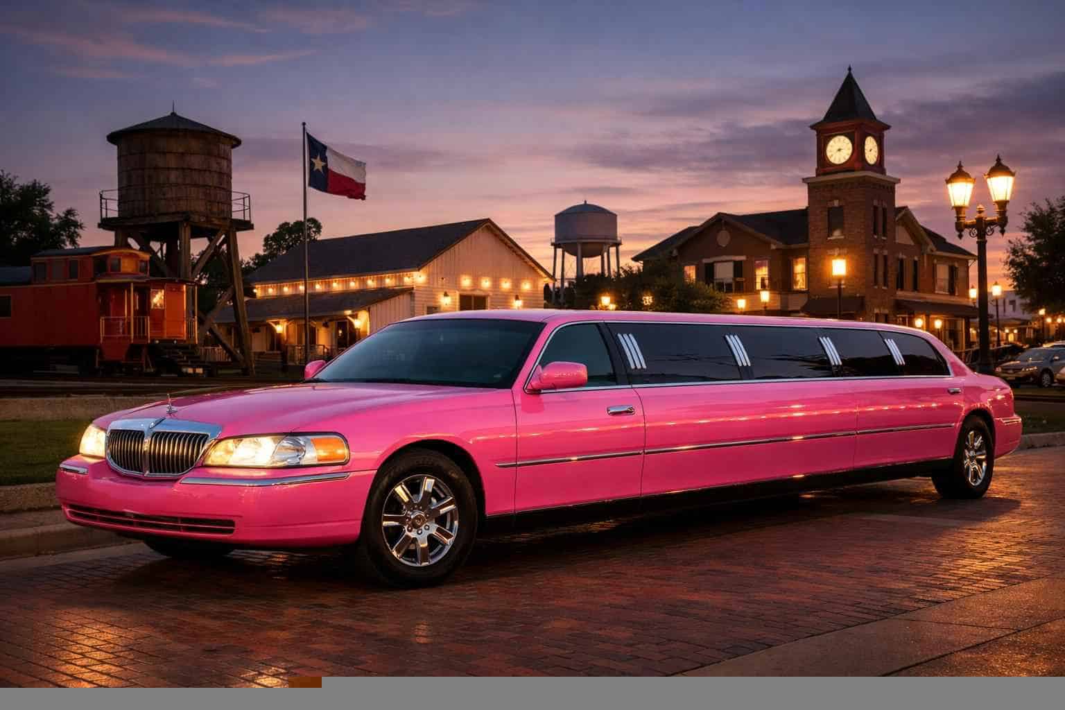 Pink Limousines In Tomball Texas