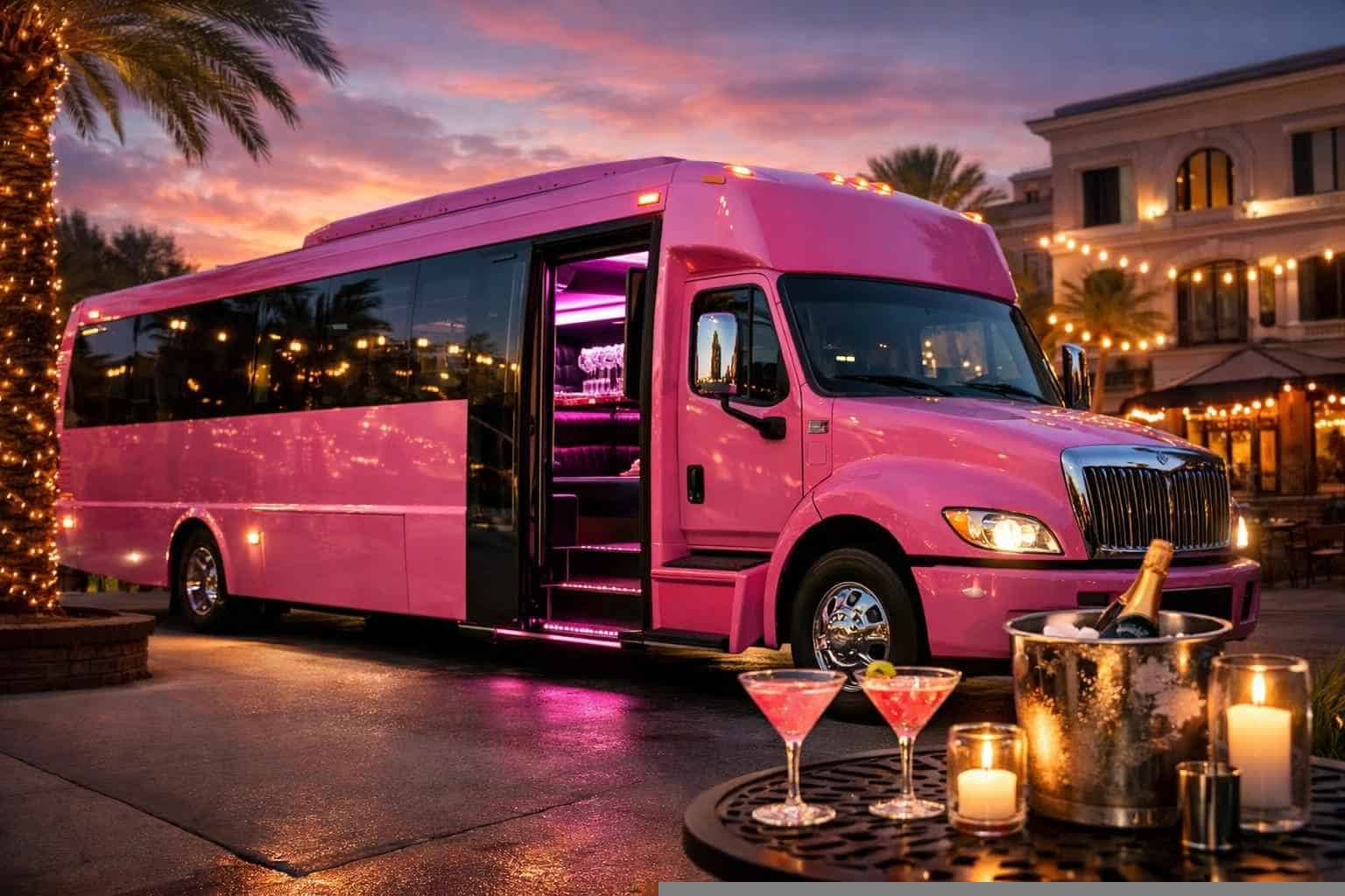 Pink Party Bus Service Friendswood TX
