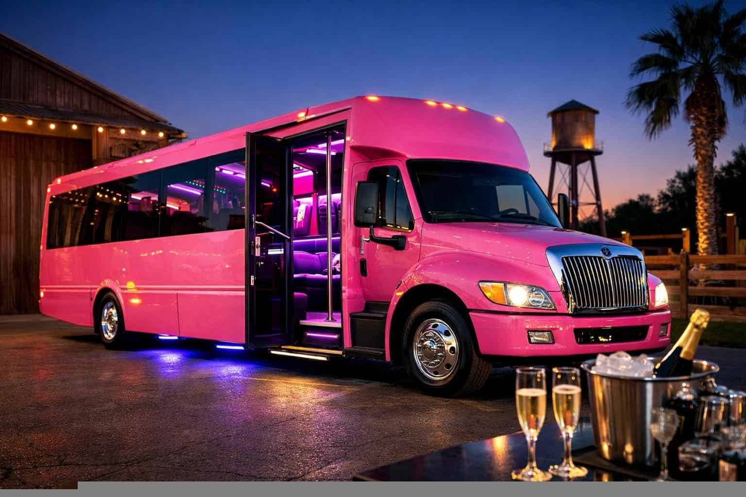 Pink Party Bus Service Tomball TX