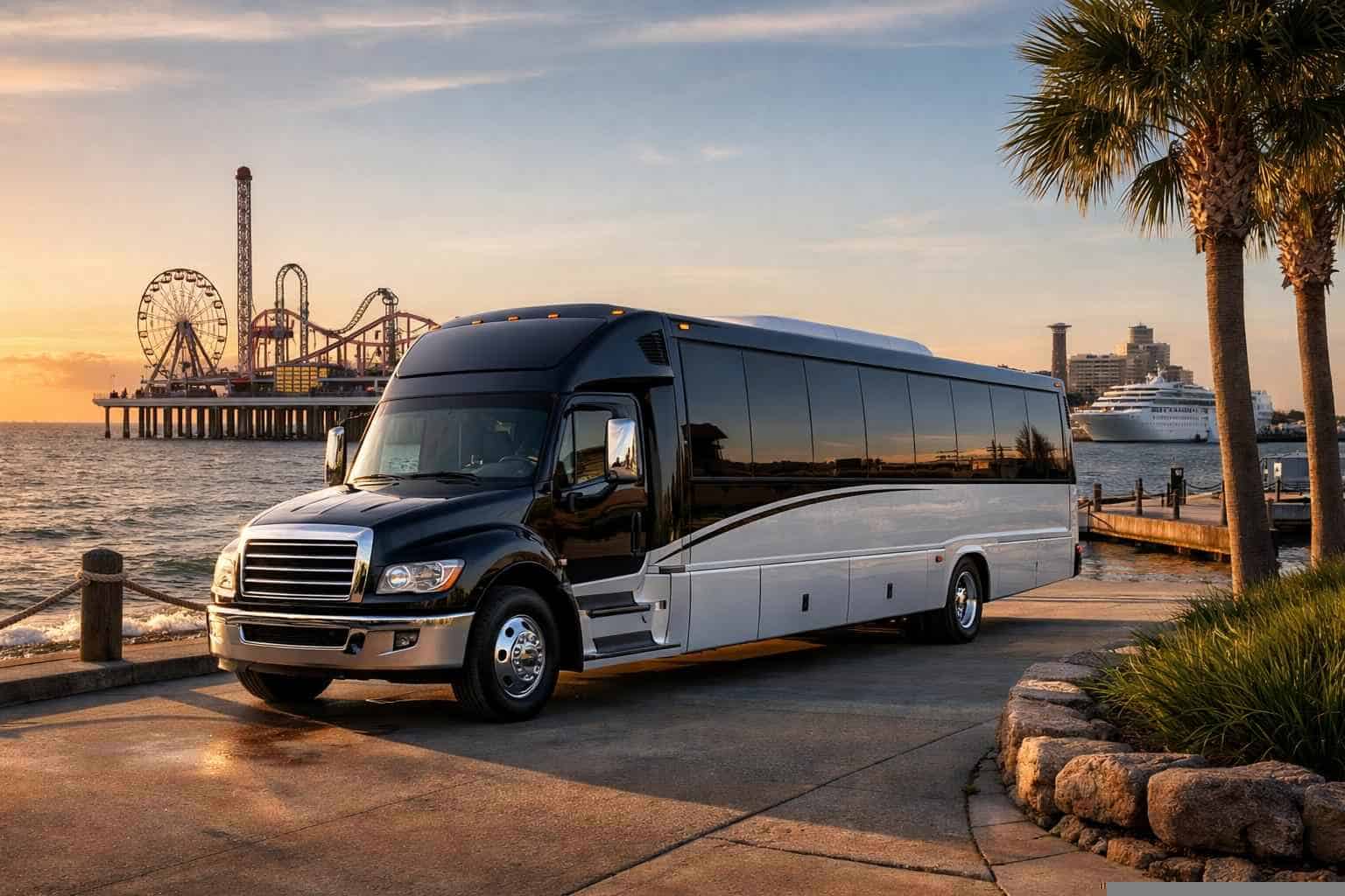 Shuttle Bus Rental Galveston TX