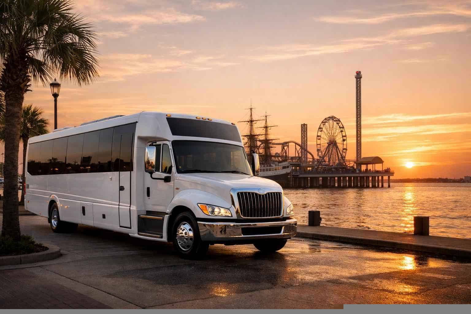 Shuttle Bus Rental In Galveston Texas