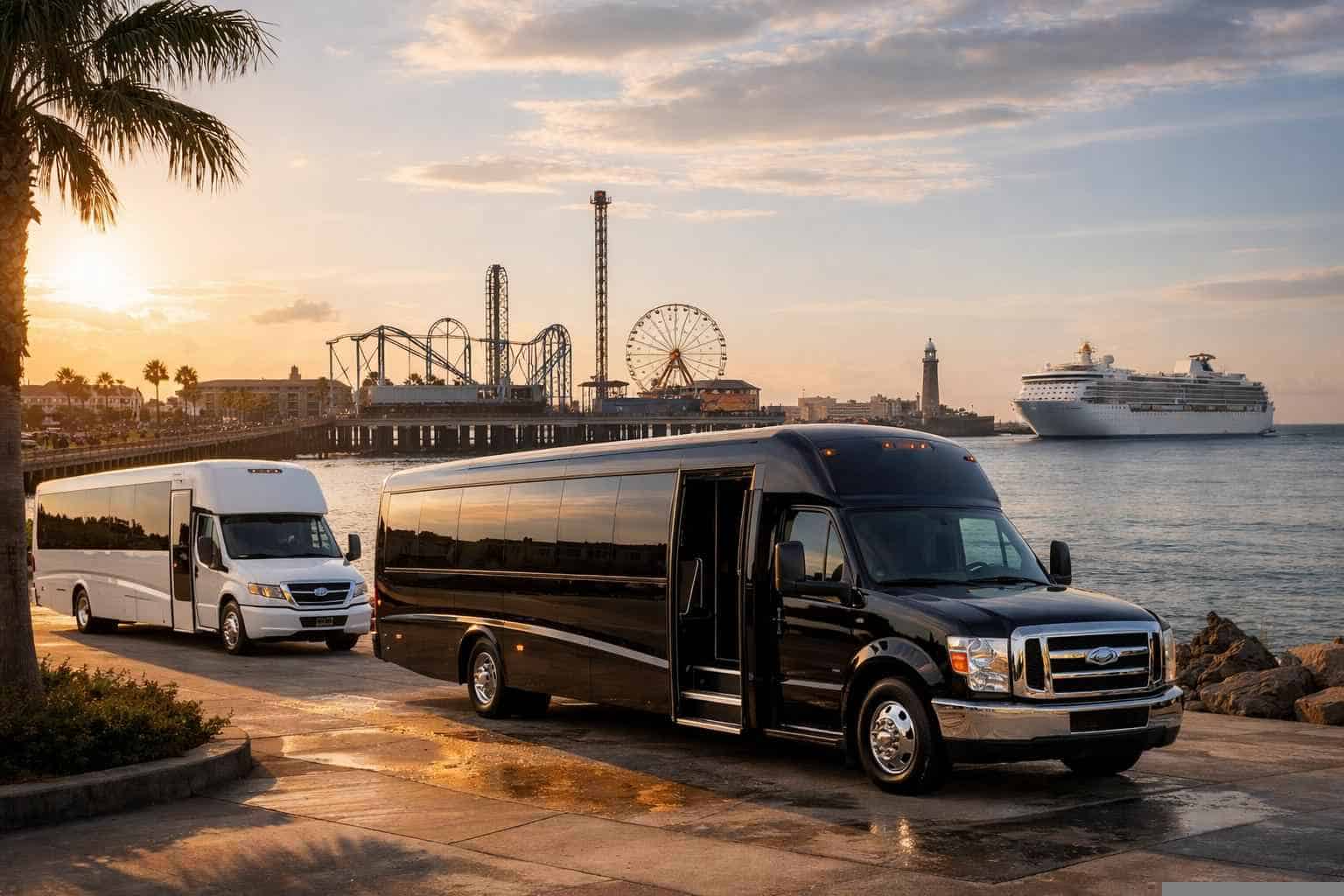 Shuttle Buses In Galveston Texas