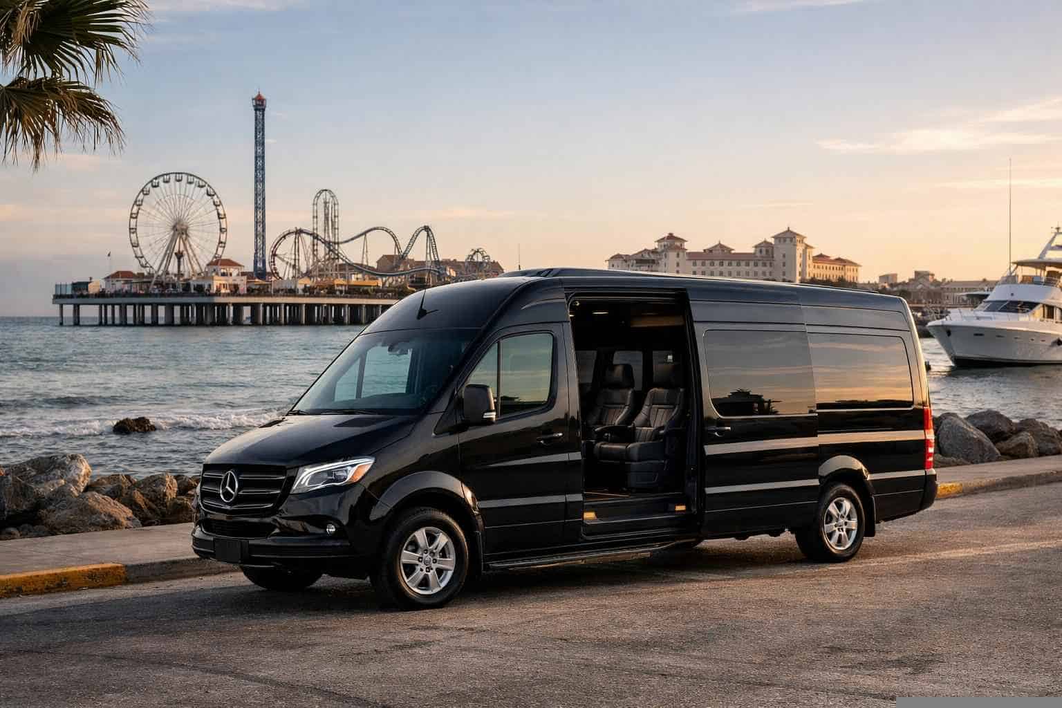 Sprinter Van Rental with Driver in Galveston Texas
