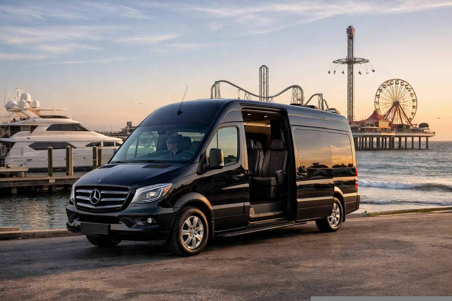 Sprinter Van Rental with Driver Near Me Galveston TX