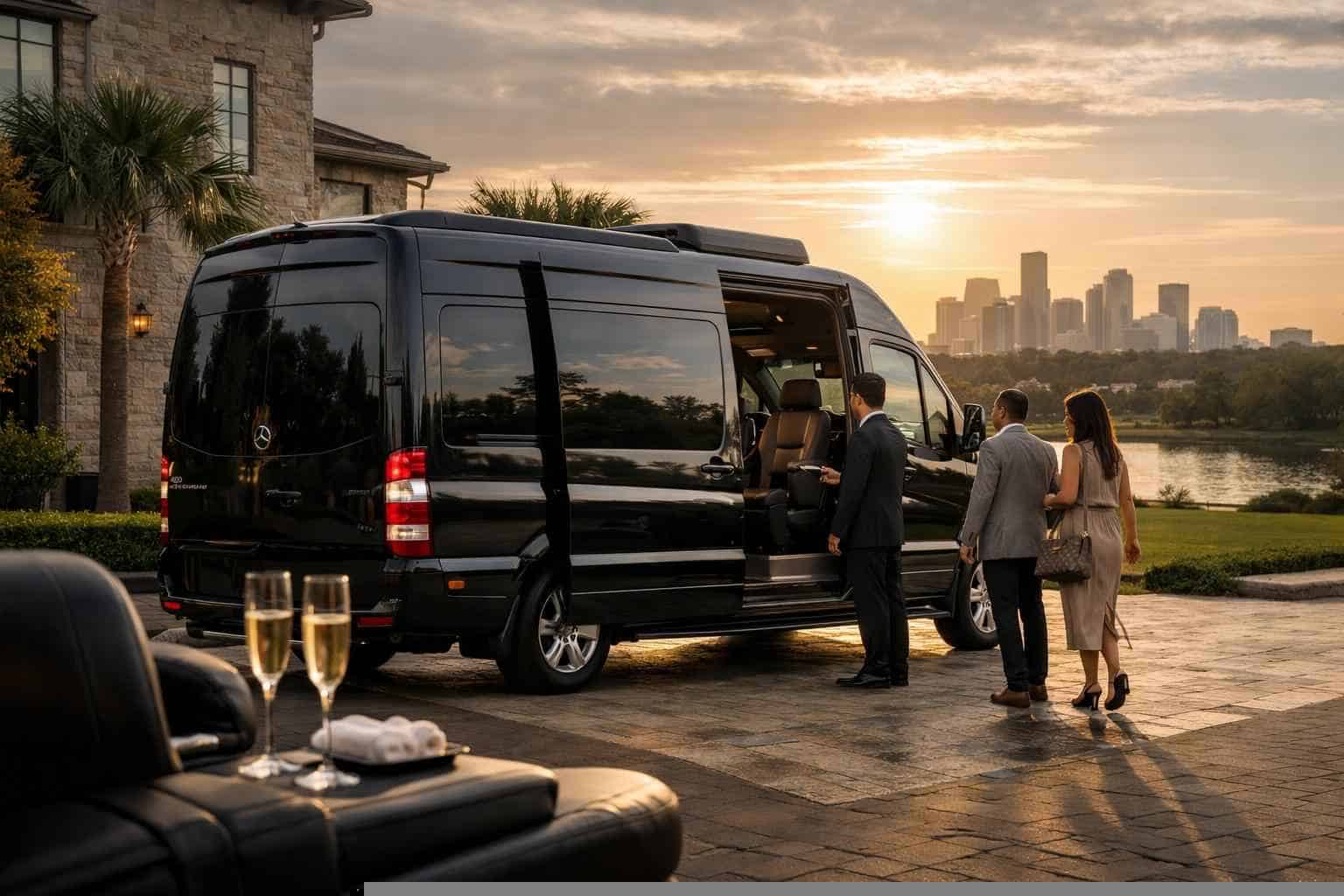 Sprinter Van Service with Driver Friendswood TX