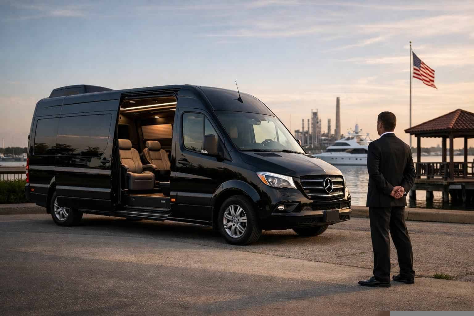 Sprinter Van Service with Driver La Porte TX