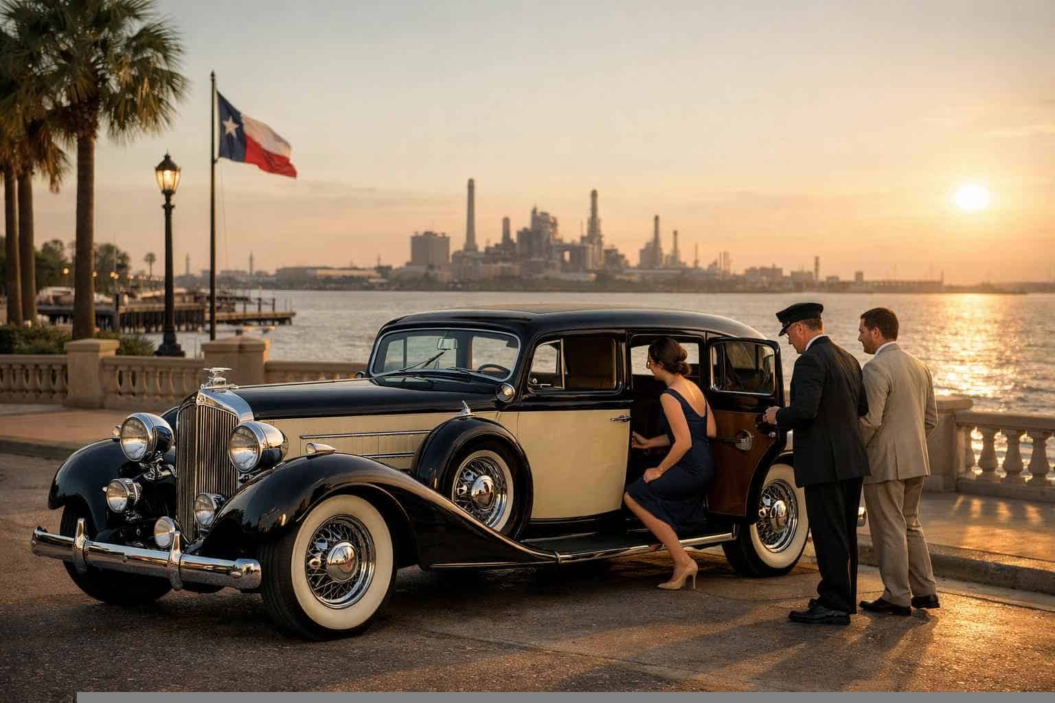 Texas City Texas Antique Vehicle Rental with Driver
