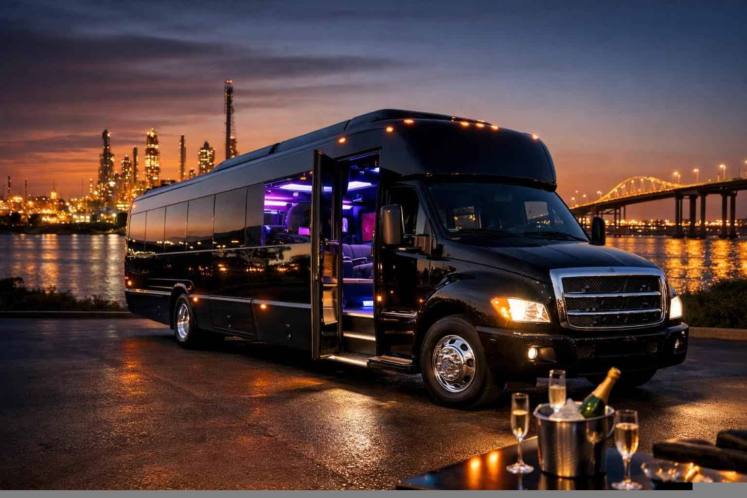 Texas City Texas Black Party Bus Rental