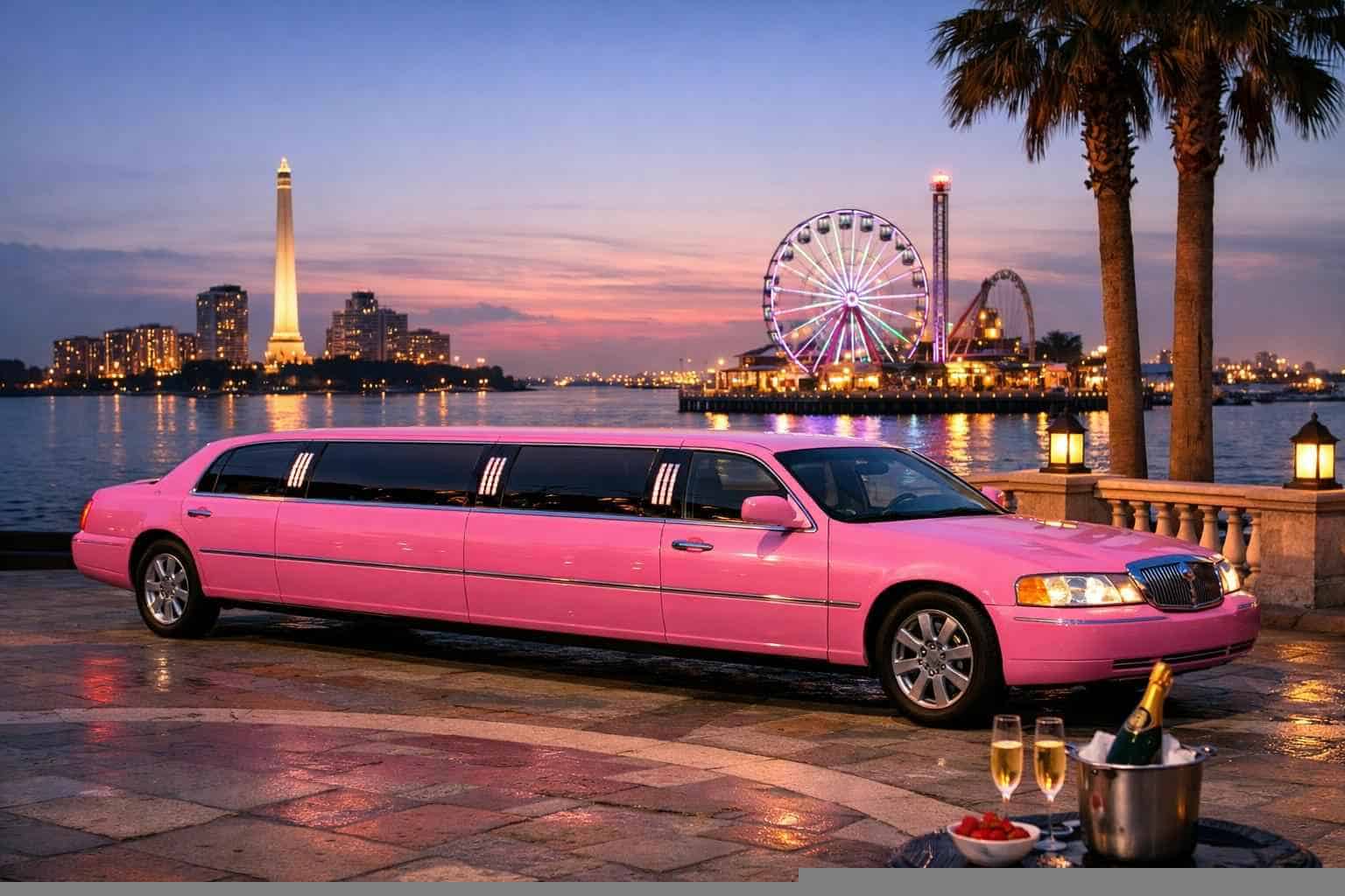 Texas City Texas Pink Limo Rental