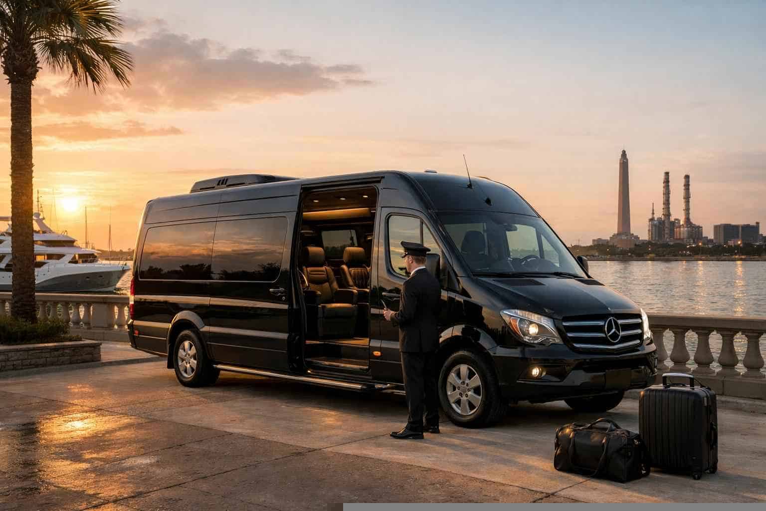 Texas City Texas Sprinter Van Rental with Driver