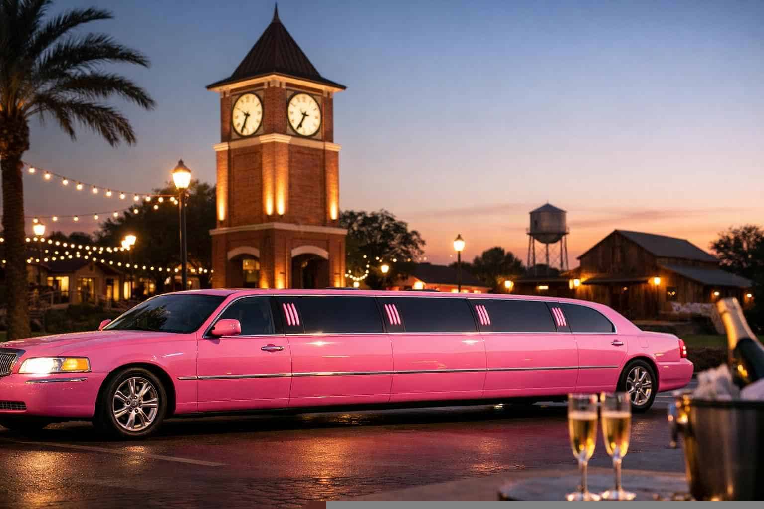 Tomball Texas Pink Limo Rental