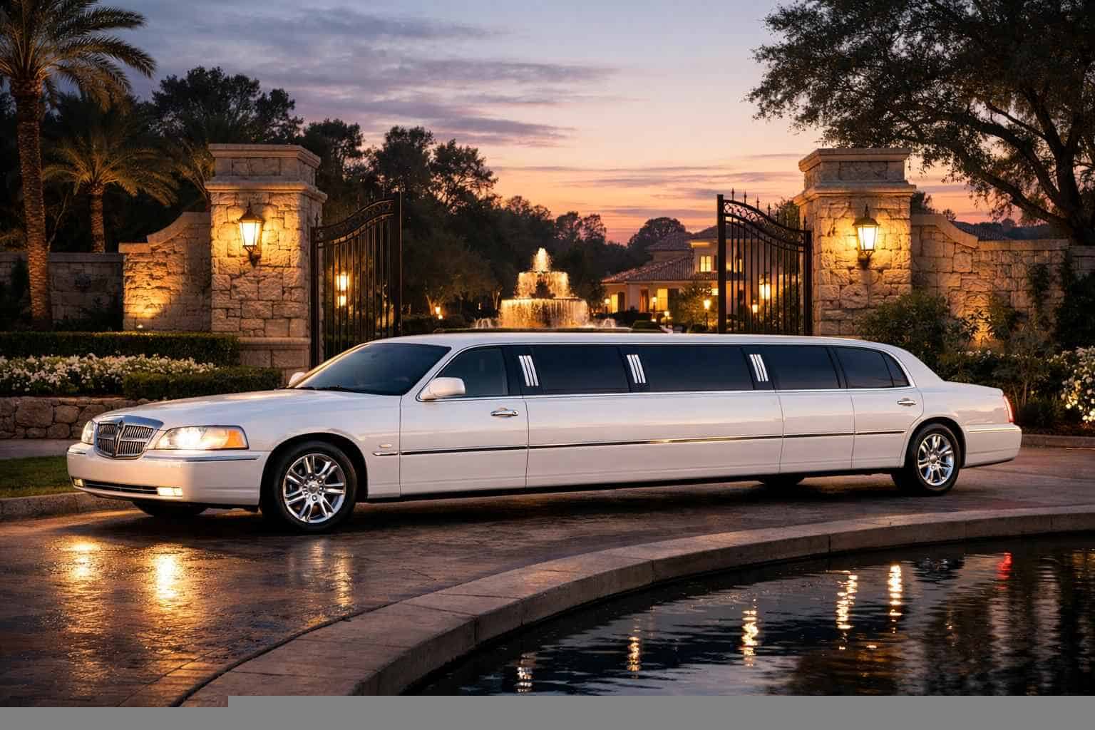 White Limo Rental Friendswood TX