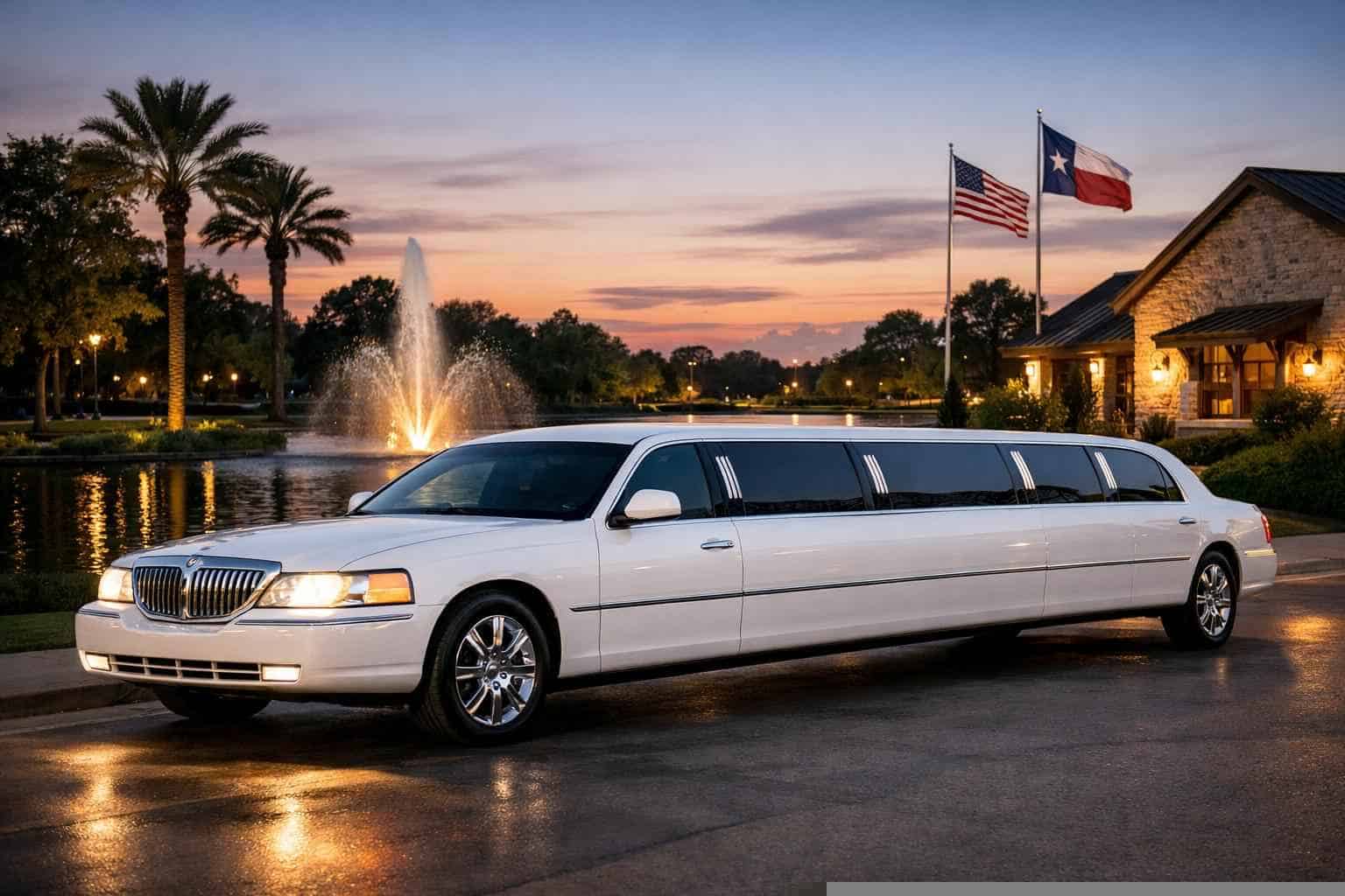 White Limo Rental in Deer Park Texas