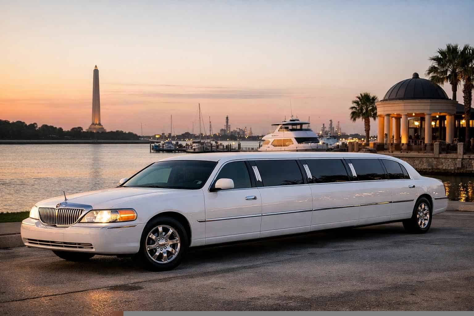 White Limo Rental Near Me La Porte TX