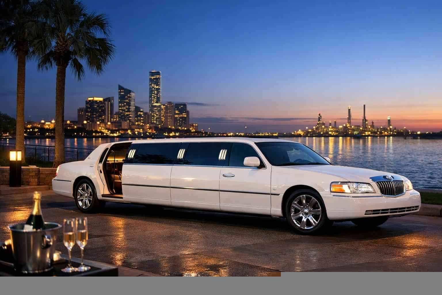 White Limo Rental Near Me Texas City TX