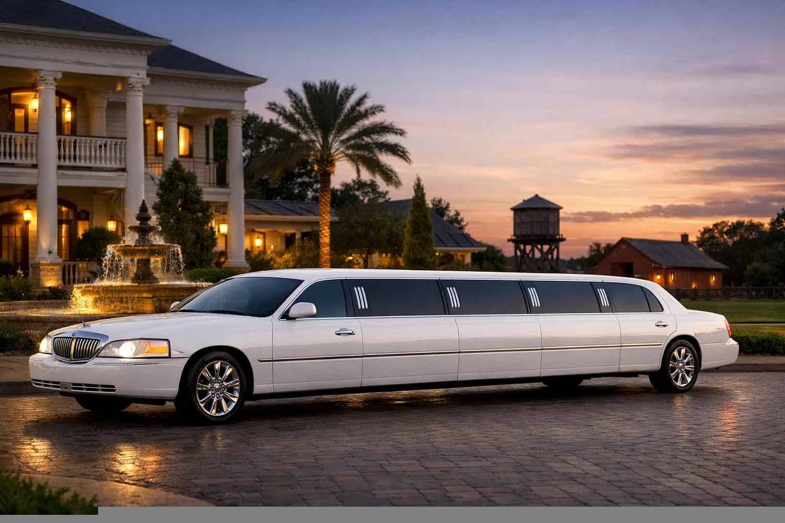 White Limo Rental Near Me Tomball TX