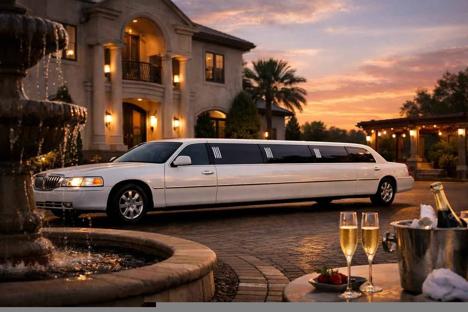 White Limo Rental Prices In Friendswood TX