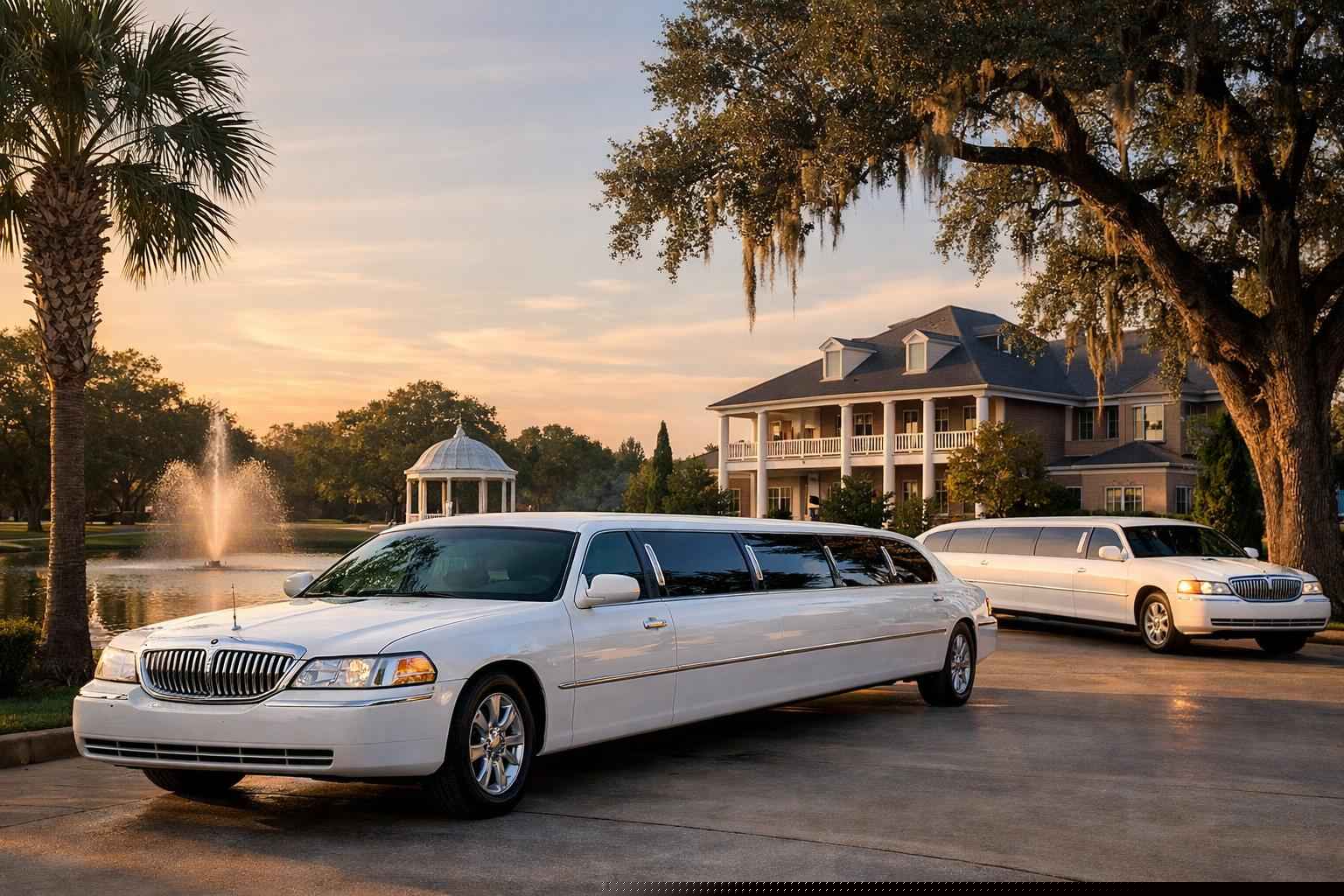 White Limousines In Friendswood Texas