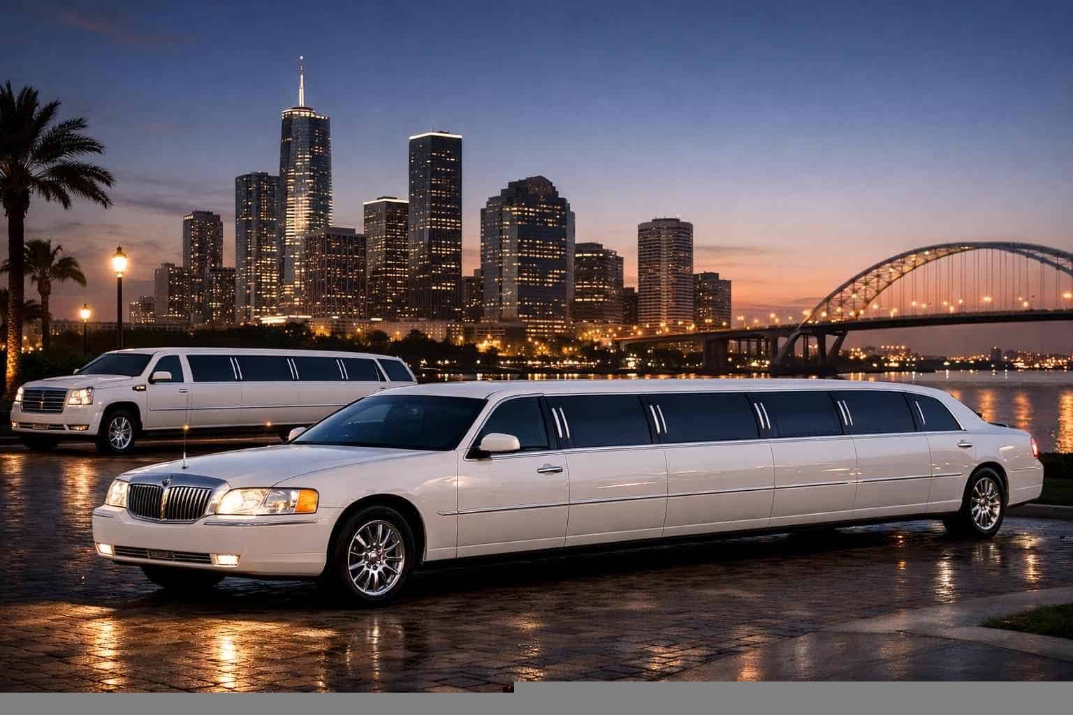 White Limousines in Texas City Texas