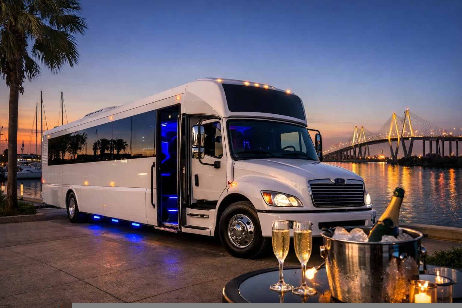 White Party Bus Rental La Porte TX