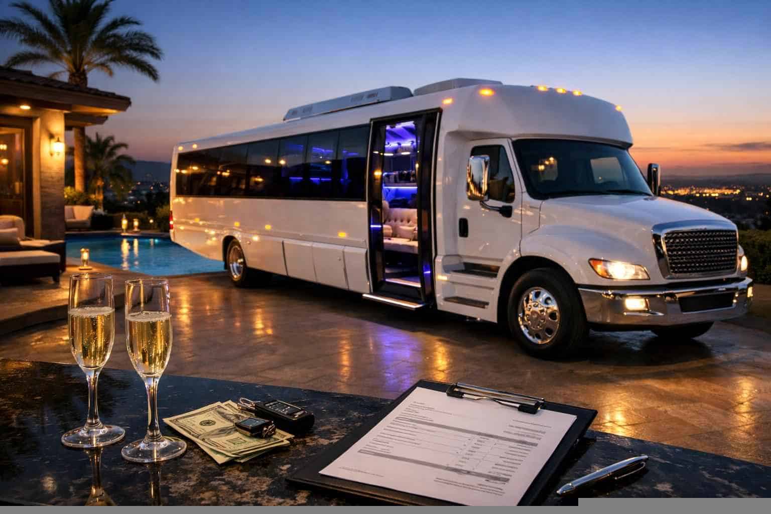 White Party Bus Rental Prices In Tomball TX