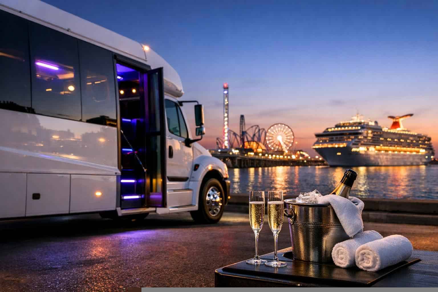 White Party Bus Service Galveston TX