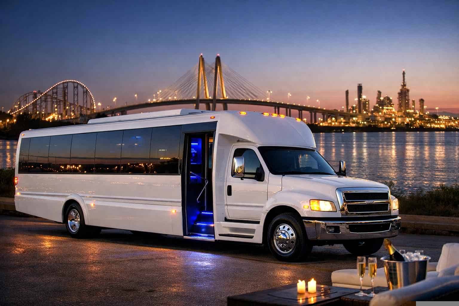 White Party Bus Service Texas City TX
